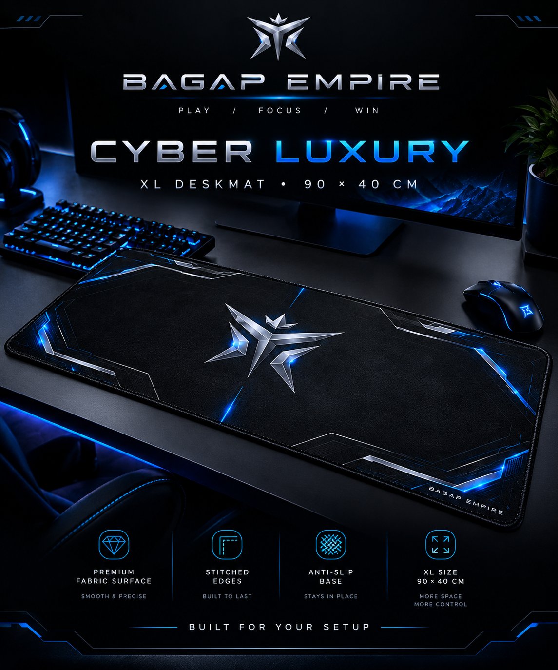 CYBER LUXURY XL DESKMAT